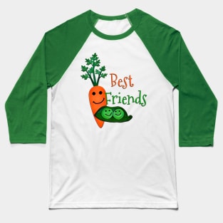 Best Friends Peas and Carrots Baseball T-Shirt